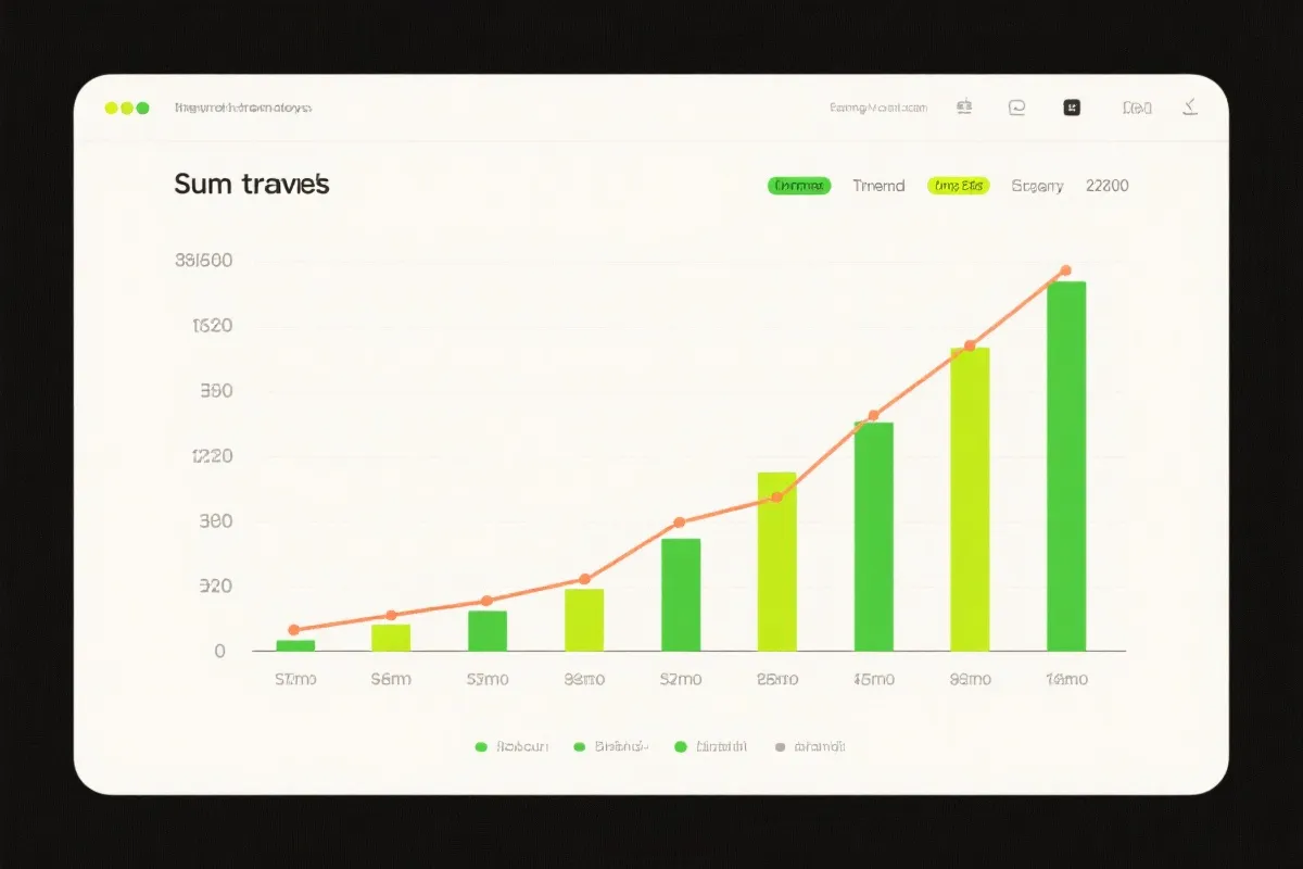 和值趋势折线图