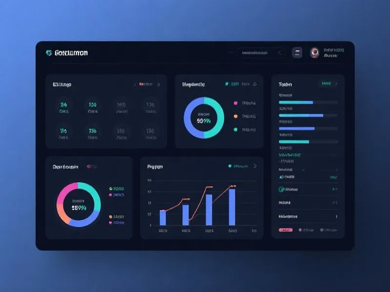 数据分析面板展示